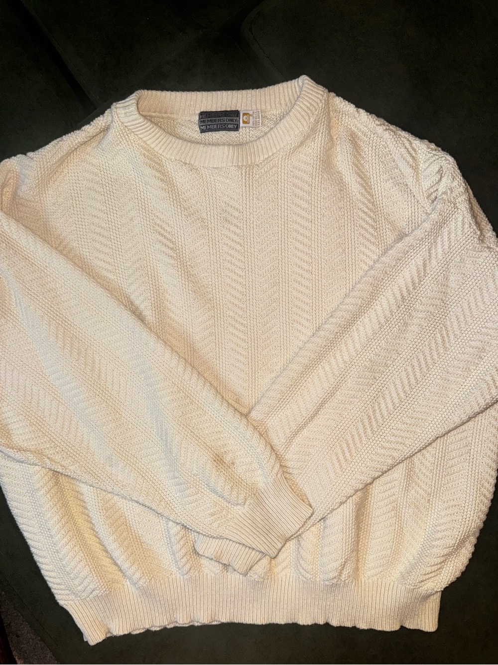 MEMBERS ONLY Vintage 80s fisherman-style crewneck sweater